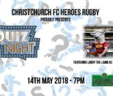 Heroes Rugby Quiz Night – 14 May 2018