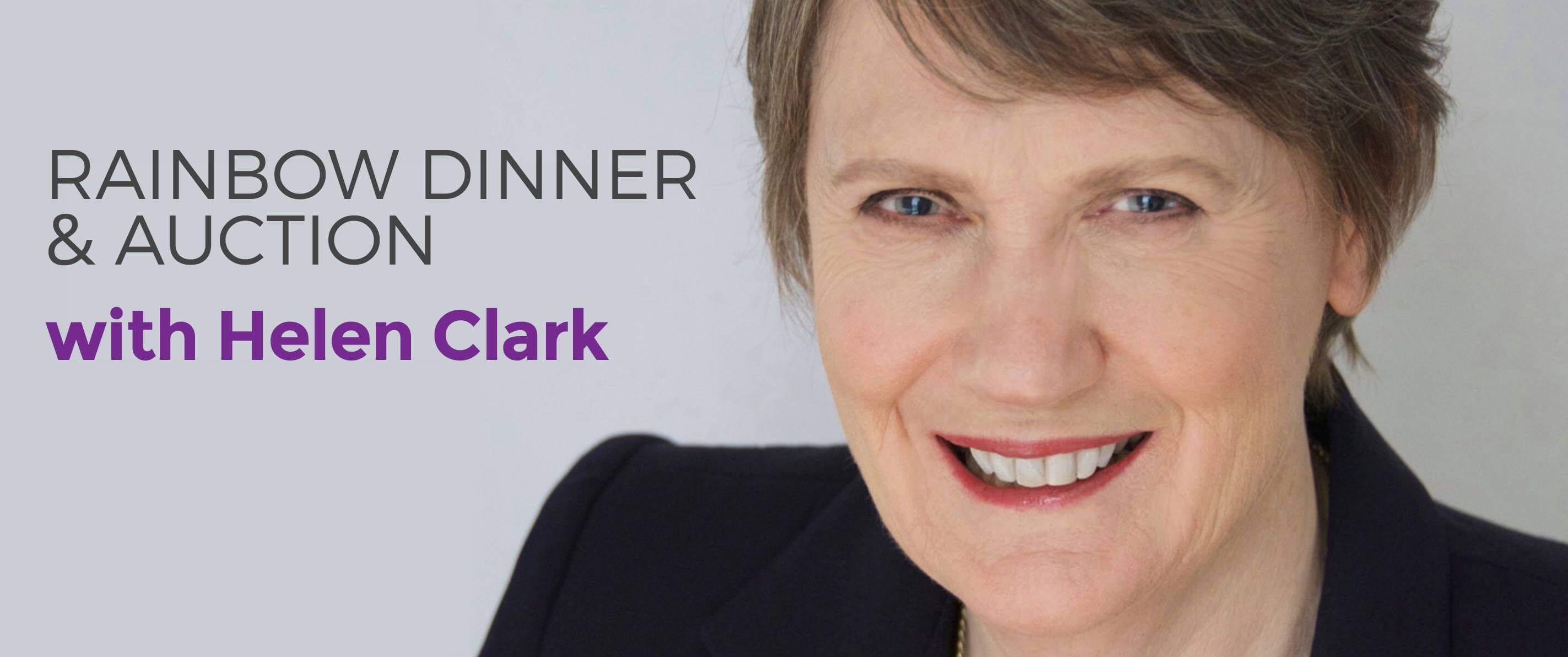 Rainbow Dinner and Auction with Helen Clark