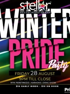 Whanganui Winter Pride Party 2020 – 28 August 2020